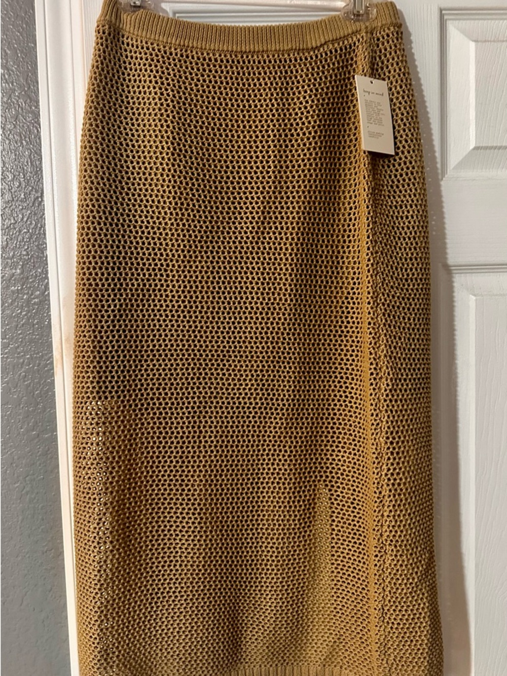 a new day Mustard Knit Maxi Skirt